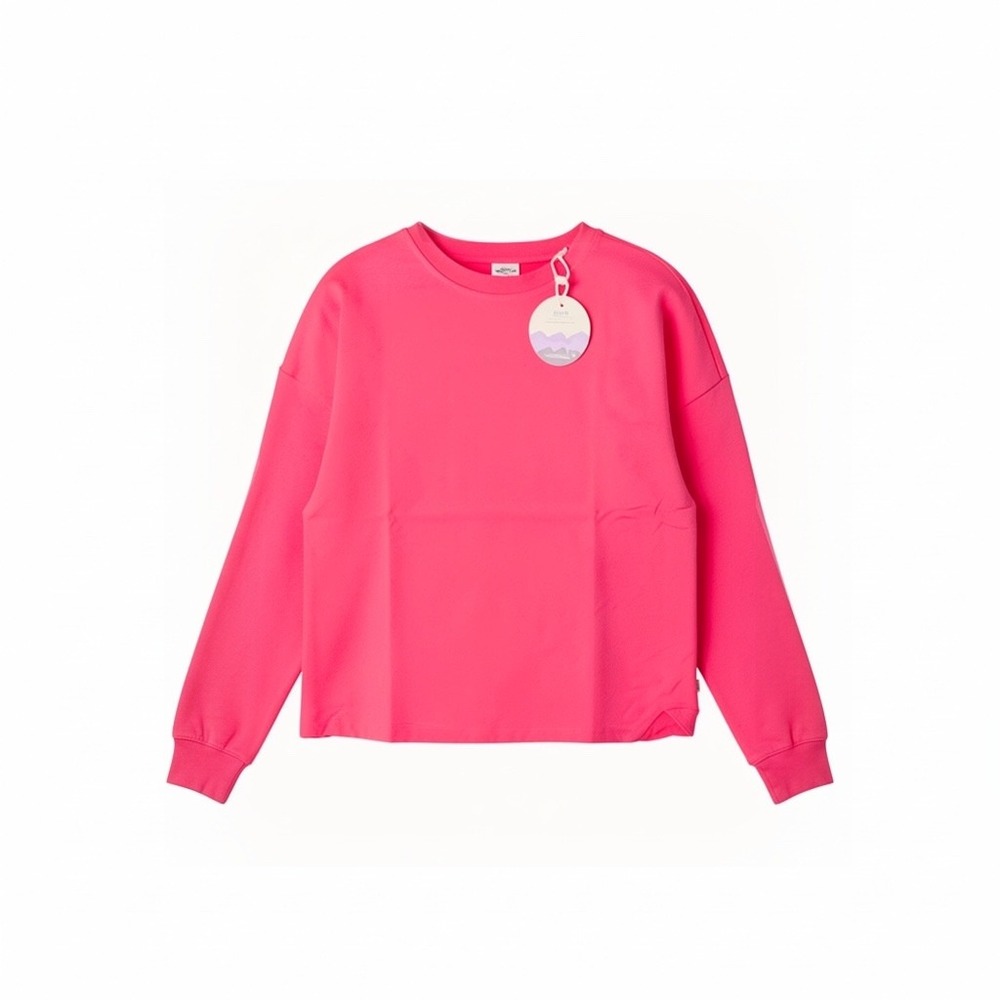 Bubble Baby Hot Pink Bamboo Viscose Relaxed Crewneck Sweatshirt XXS/XS